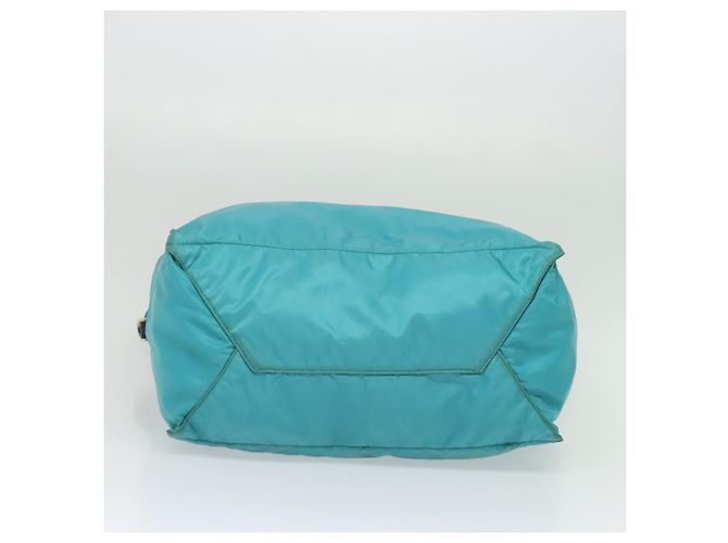 Prada Tote Bag aus Nylon Blau Silber authentisch mr1463 - Ansicht 5