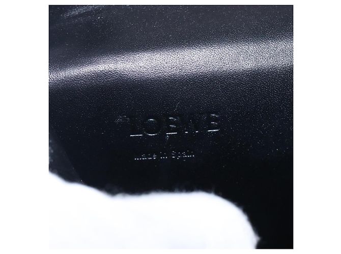 Borsa a Spalla LOEWE Camoscio Blu Argento Auth 132888 - vista 18