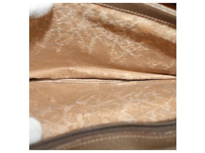 Borsa a Spalla Gucci GG Supreme Web Sherry Line PVC Beige 41 02 090 Auth ki5836 D'oro - vista 10