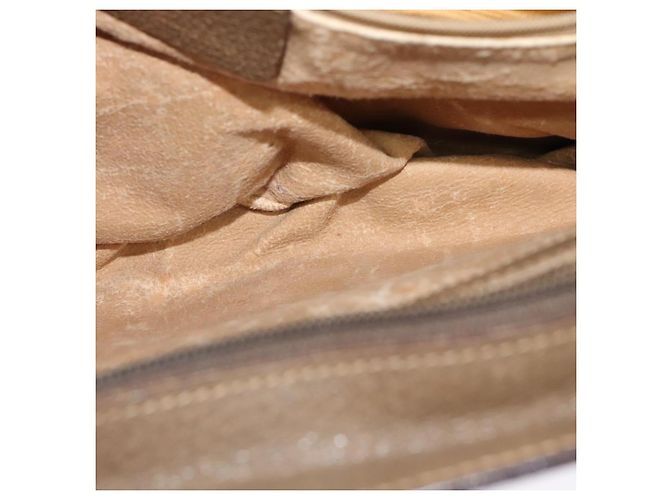 Borsa a Spalla Gucci GG Supreme Web Sherry Line PVC Beige 41 02 090 Auth ki5836 D'oro - vista 21