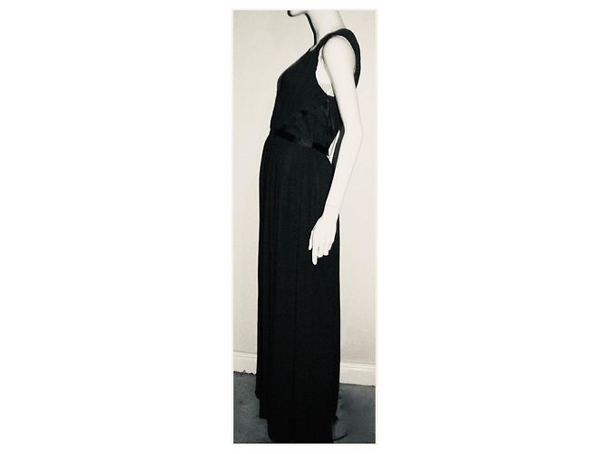 Vera Wang Rauchgraues griechisches Abendkleid - Ansicht 6