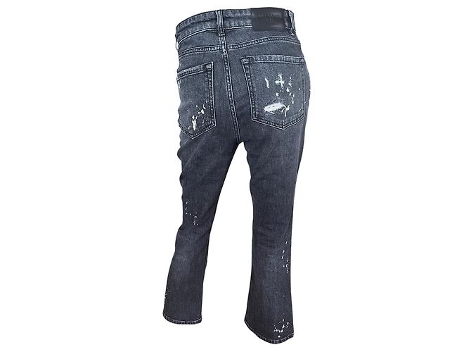 Vaqueros Cropped Flare Weekend Max Mara Grises - vista 3