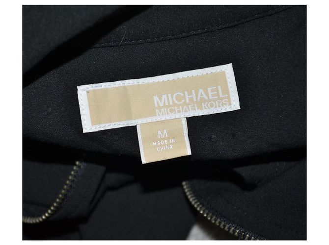 Vestido midi de algodón negro Michael Kors - vista 5