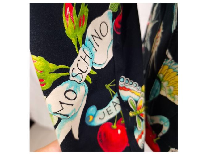 Moschino 2000s Printed Jacket Black Multiple colors - view 10