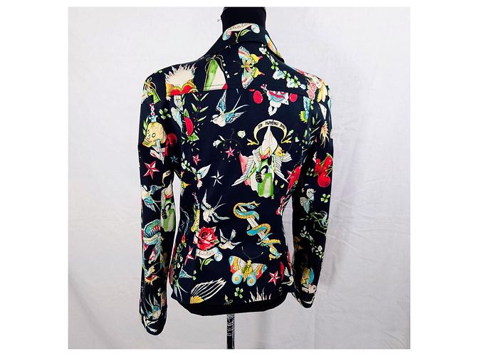 Moschino 2000s Printed Jacket Black Multiple colors - view 2