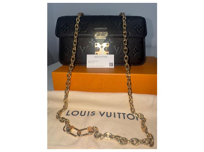 Borsa Louis Vuitton in pelliccia dorata D'oro - vista 2