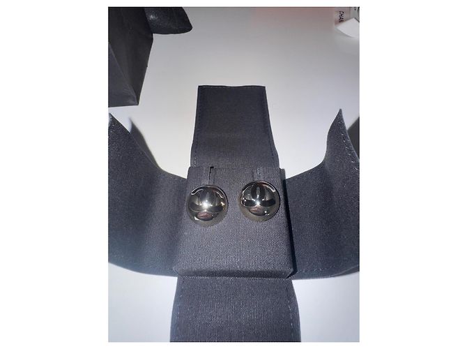 Chanel Ohrringe Metall Schwarz und Gold Golden - Ansicht 8