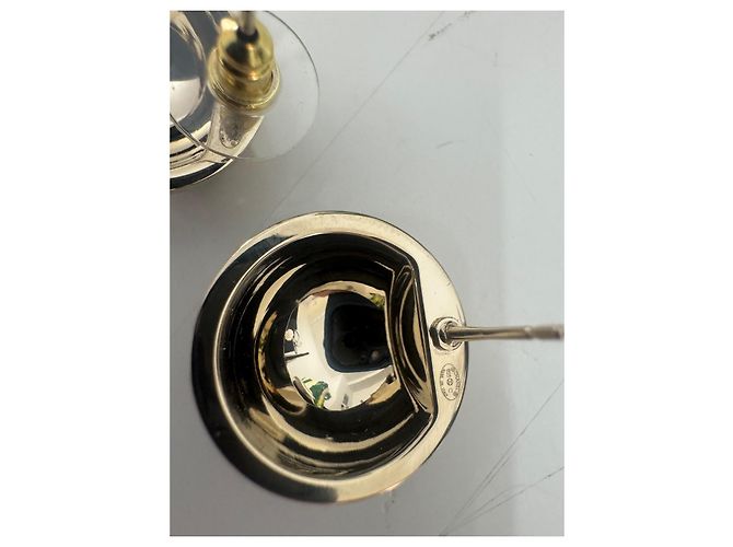 Chanel Ohrringe Metall Schwarz und Gold Golden - Ansicht 9