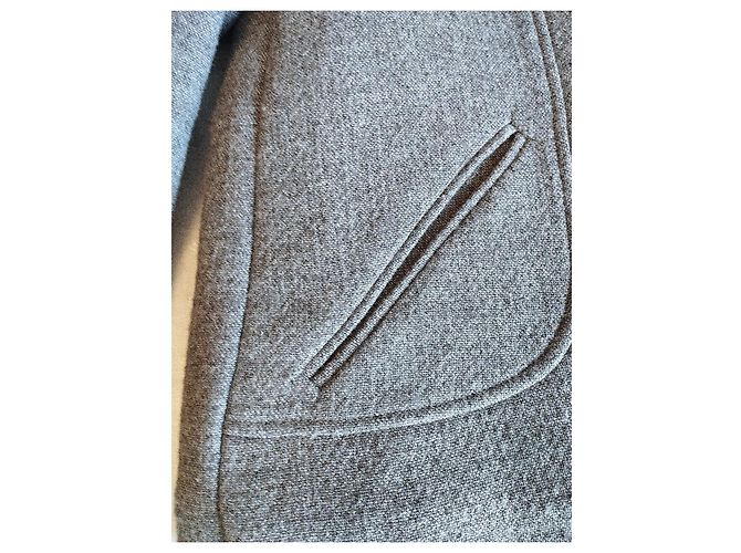 Ba&sh Abrigo Peacoat Corto de Lana TXS/S Gris - vista 7