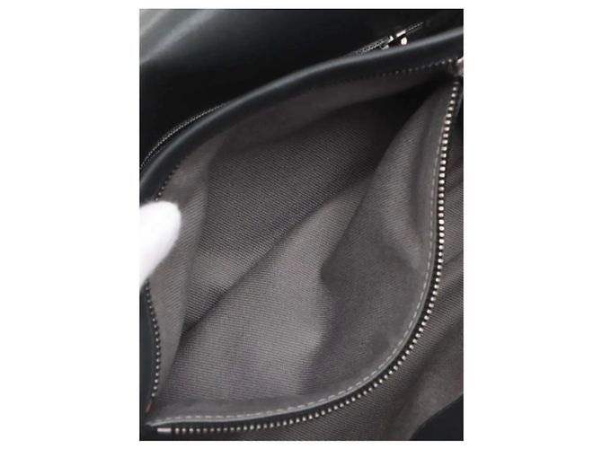 Chanel Borsa a spalla in pelle di agnello matelassé nera 2012 con catena Nero - vista 7