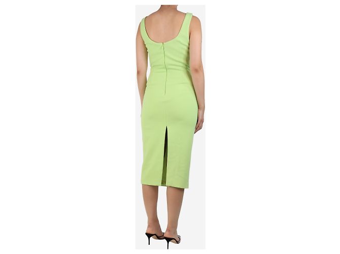 Autre Marque Celery Perception Midi-Kleid - Größe UK 10 Grün - Ansicht 2