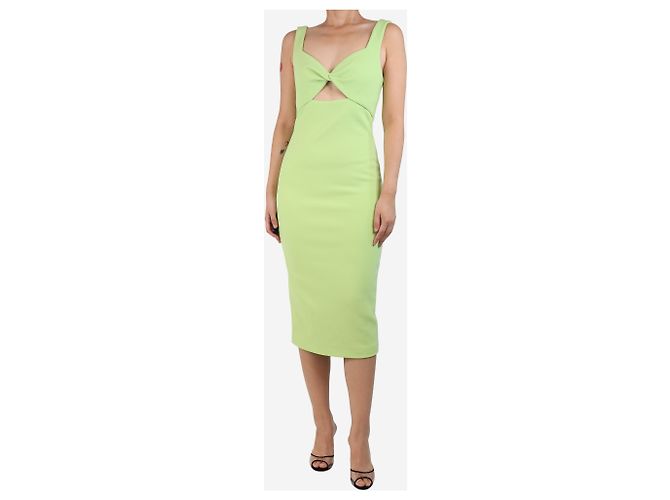 Autre Marque Celery Perception Midi-Kleid - Größe UK 10 Grün - Ansicht 3