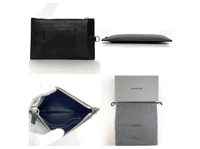 Tarjetero de cuero negro Balenciaga - vista 3