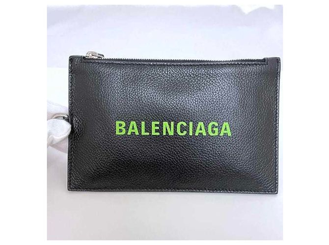 Tarjetero de cuero negro Balenciaga - vista 4