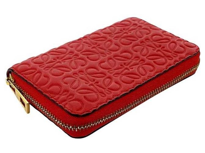Monedero de cuero rojo Loewe Roja - vista 3