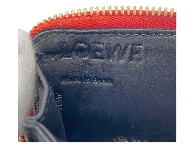 Monedero de cuero rojo Loewe Roja - vista 8