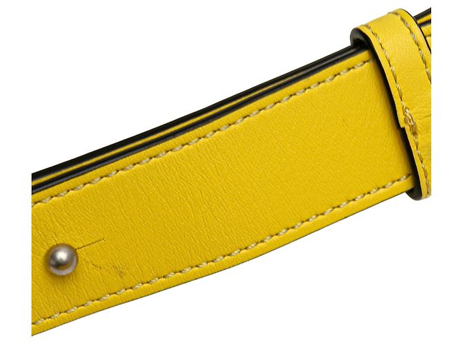 LOEWE Mini Bumbag Puzzle em Couro de Bezerro Amarelo - vista 10
