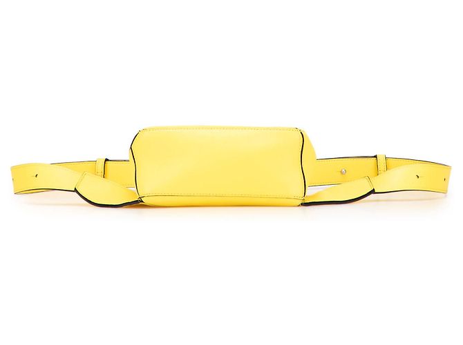 LOEWE Mini Bumbag Puzzle em Couro de Bezerro Amarelo - vista 3