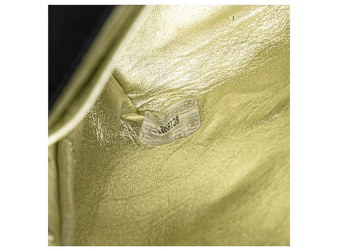 Chanel Schwarze Mini Quadrat Diagonal Gequiltete Satin Einzelflap - Ansicht 7