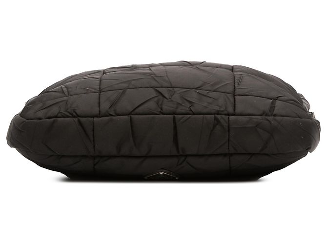 Bolso cruzado de tessuto acolchado negro Prada - vista 3