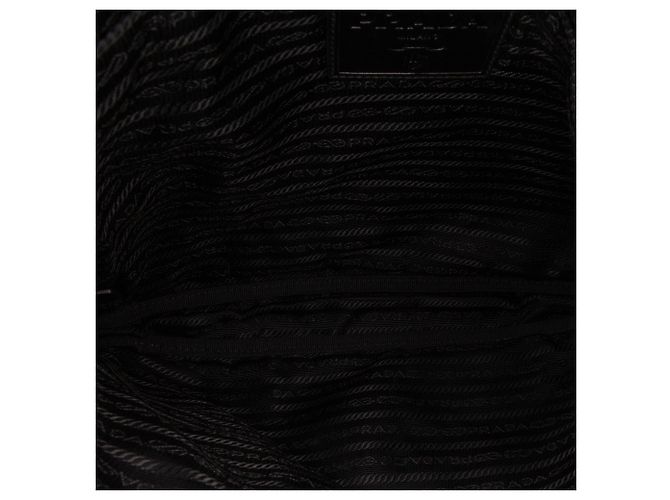 Bolso cruzado de tessuto acolchado negro Prada - vista 4