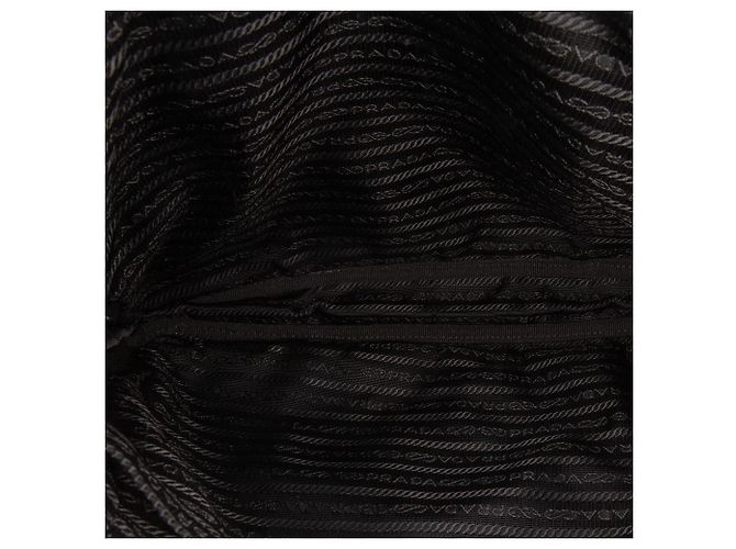 Bolso cruzado de tessuto acolchado negro Prada - vista 5