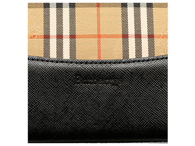 Burberry Beige Haymarket Check Canvas Tote - Ansicht 5