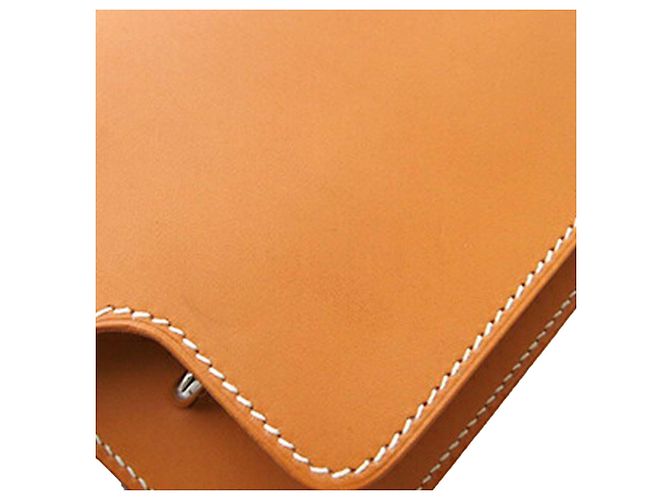 Borsa Roulis Mini Veau Marrone Hermès Caramello - vista 13