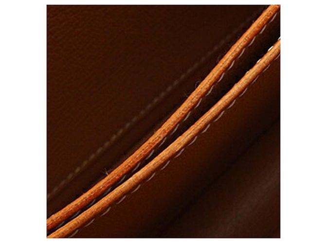 Borsa Roulis Mini Veau Marrone Hermès Caramello - vista 5