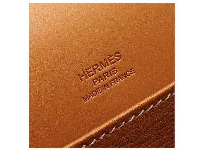 Borsa Roulis Mini Veau Marrone Hermès Caramello - vista 6
