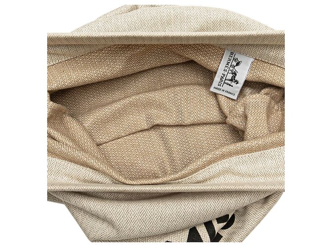 Borsa in tela Aline Grooming GM Hermès marrone Beige - vista 4