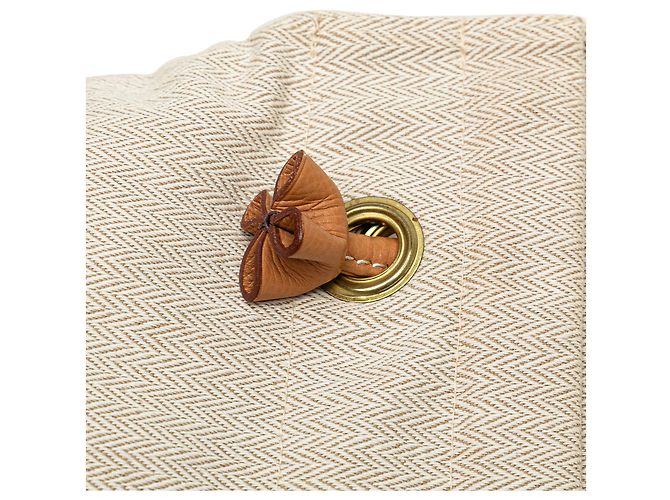 Borsa in tela Aline Grooming GM Hermès marrone Beige - vista 9