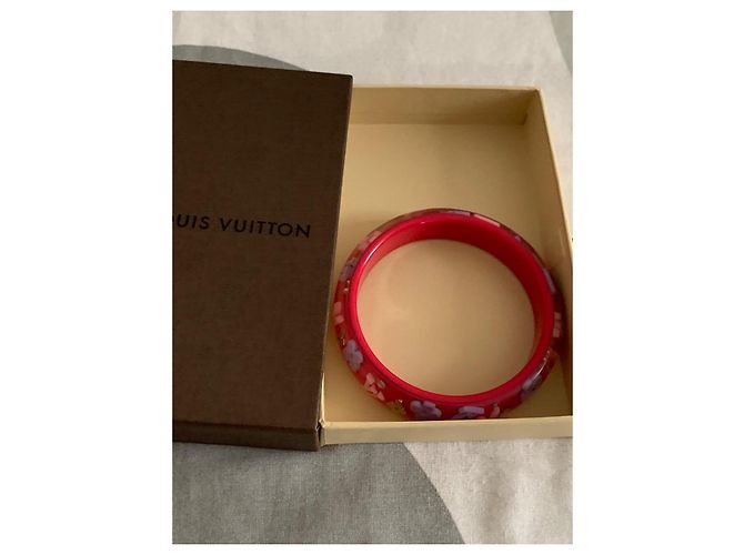 Bracciale Louis Vuitton Inclusion Rosa in Plastica Taglia M - vista 10