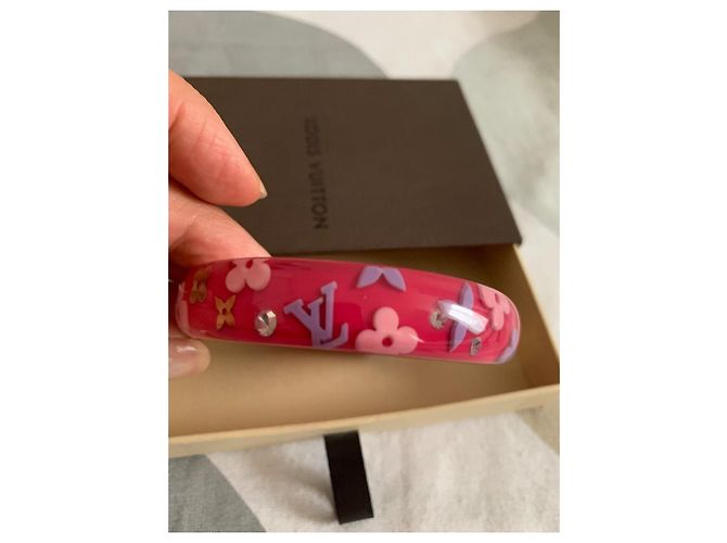 Bracciale Louis Vuitton Inclusion Rosa in Plastica Taglia M - vista 2