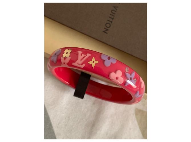 Bracciale Louis Vuitton Inclusion Rosa in Plastica Taglia M - vista 4