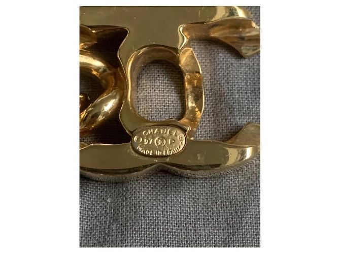 Collana Choker Chanel Modello Torciglione Dorata D'oro - vista 8