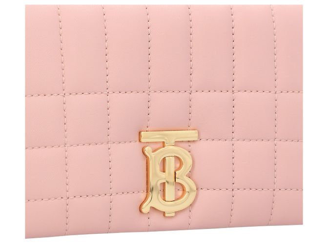 Borsa Mini Lola in Pelle Trapuntata Burberry Rosa - vista 4