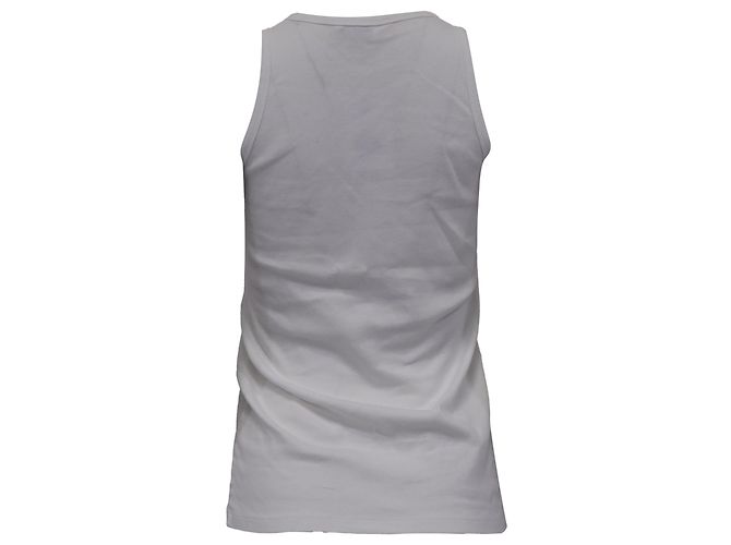 Top de punto en algodón blanco de Saint Laurent Crudo - vista 3