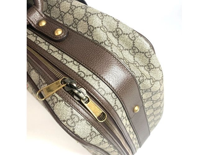 Borsa da viaggio Gucci GG Supreme Angry Cat Snake Patch Multicolore Beige - vista 11