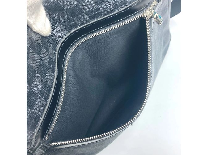 Borsa Daniel MM Damier Graphite Louis Vuitton Nero - vista 16