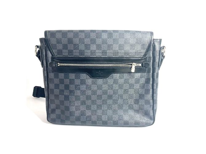 Borsa Daniel MM Damier Graphite Louis Vuitton Nero - vista 2