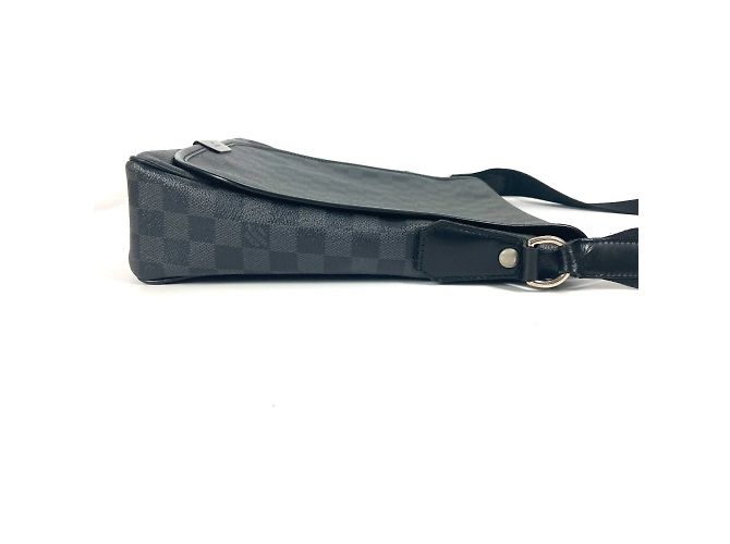 Borsa Daniel MM Damier Graphite Louis Vuitton Nero - vista 3