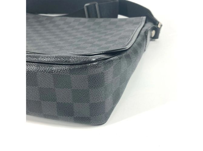 Borsa Daniel MM Damier Graphite Louis Vuitton Nero - vista 6