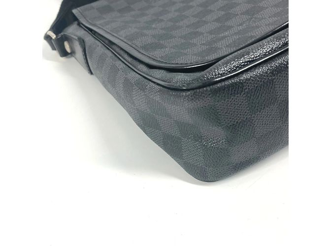 Borsa Daniel MM Damier Graphite Louis Vuitton Nero - vista 7
