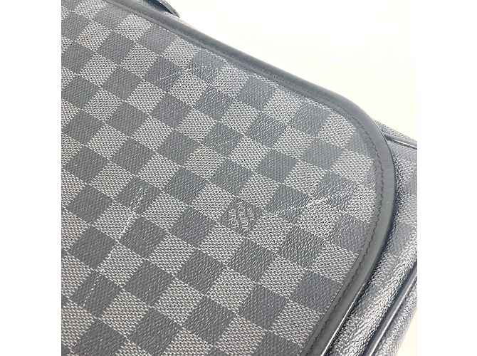 Borsa Daniel MM Damier Graphite Louis Vuitton Nero - vista 9