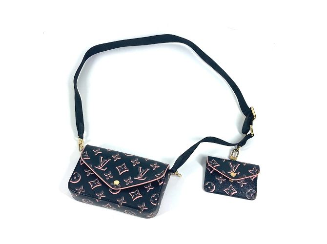 Louis Vuitton Monogram Multi Pochette Felicie Tasche Schwarz Pink - Ansicht 14