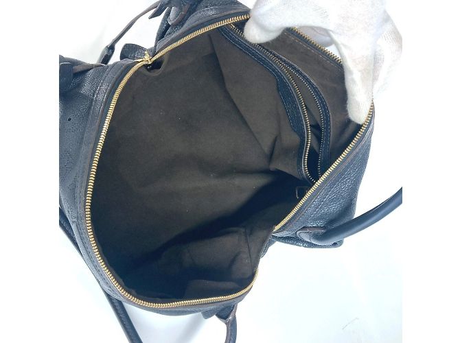 Borsa a Spalla Louis Vuitton Mahina Galatea PM Nero - vista 12