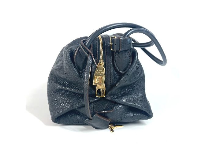 Borsa a Spalla Louis Vuitton Mahina Galatea PM Nero - vista 4