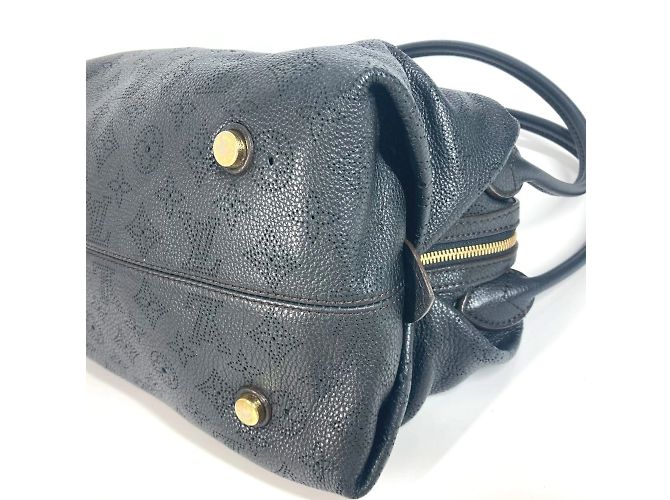 Borsa a Spalla Louis Vuitton Mahina Galatea PM Nero - vista 7