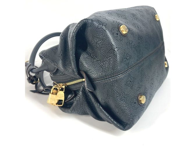 Borsa a Spalla Louis Vuitton Mahina Galatea PM Nero - vista 8